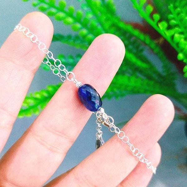 Safir Taşlı Doğaltaş Bileklik