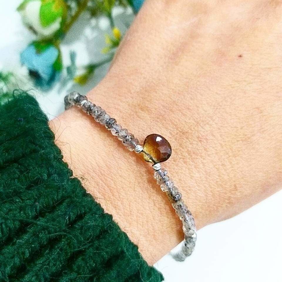 Herkimer Elması Doğal Taş Bileklik