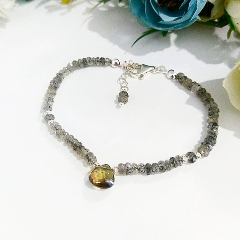 Herkimer Elması Doğal Taş Bileklik