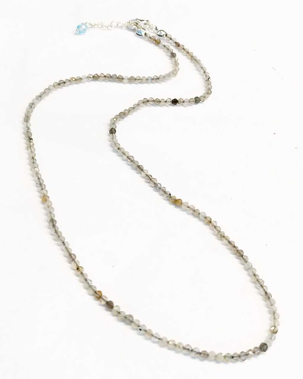 Labradorit 2 mm Doğaltaş Kolye