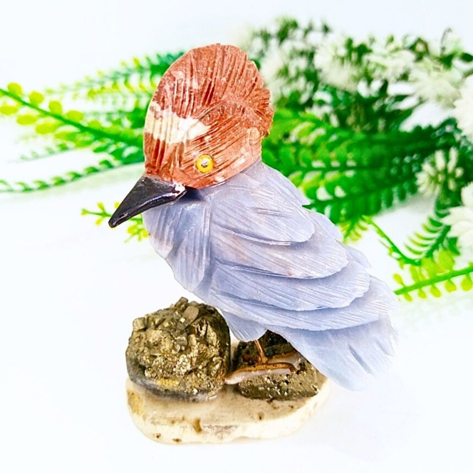 Anjelit Pirit Doğal Taş Carving Biblo 00773