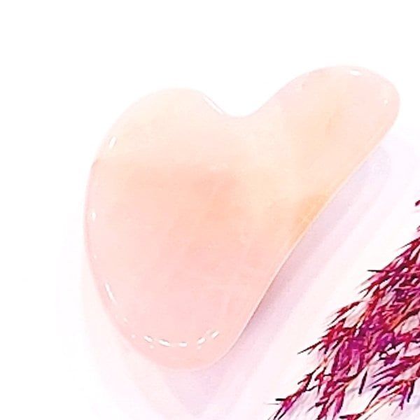 Pembe Kuvars Gua Sha Masaj Taşı