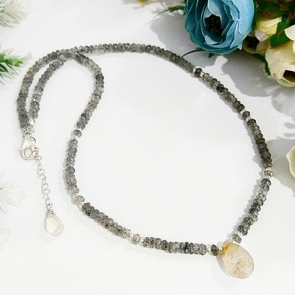 Herkimer Elması Özel Tasarım Kolye