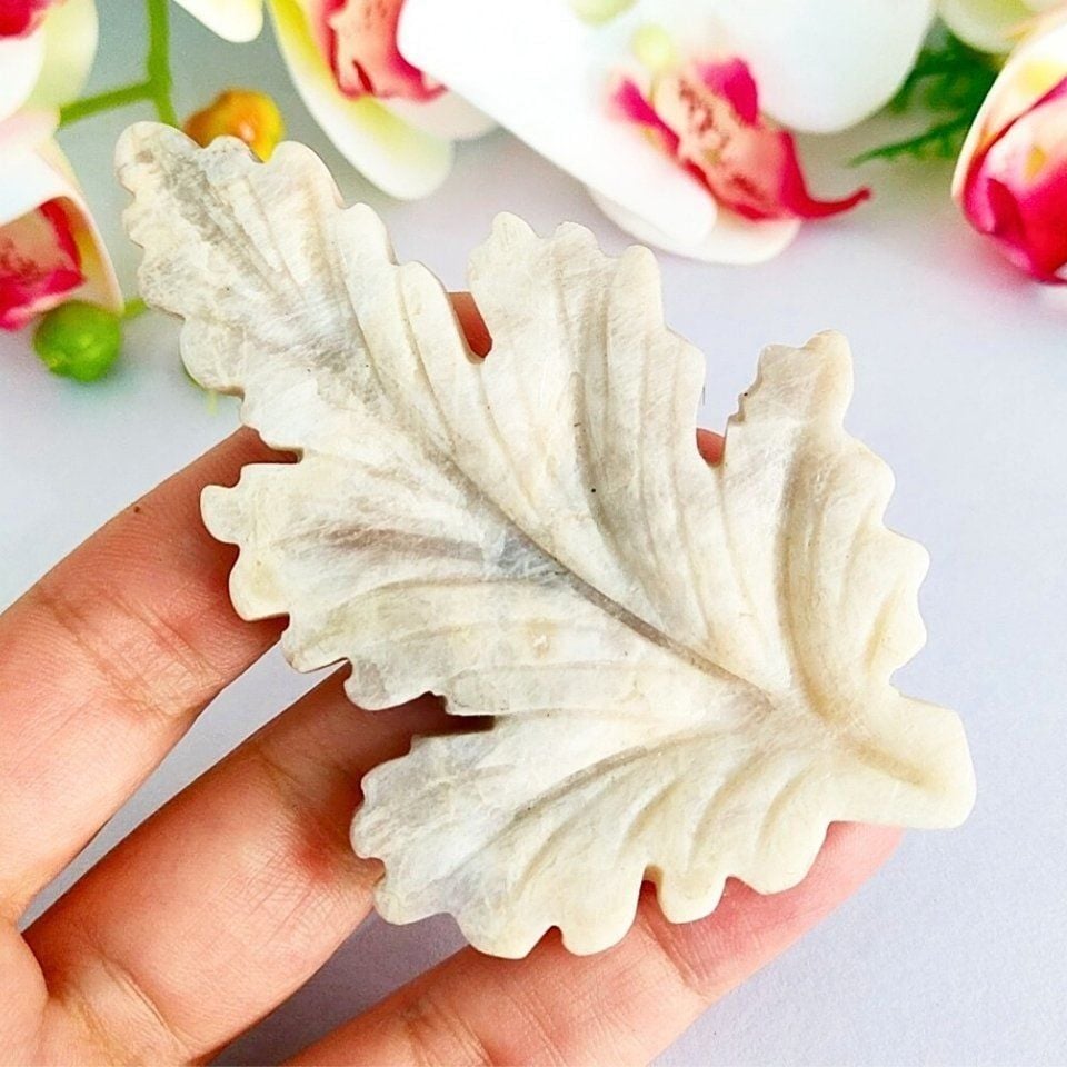 Ay Taşı Oyma (Carving) Doğal Taş Kabaşon - KAB415