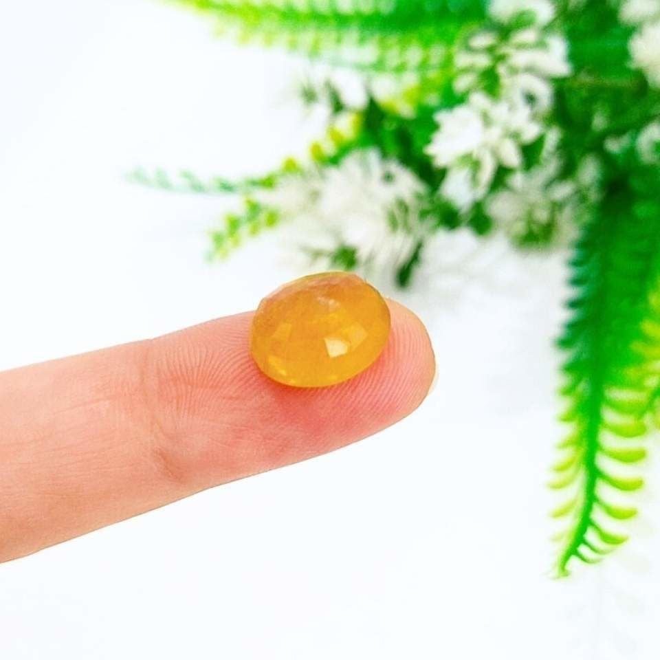 Sarı Safir Kabaşon Taş 10,10 crt