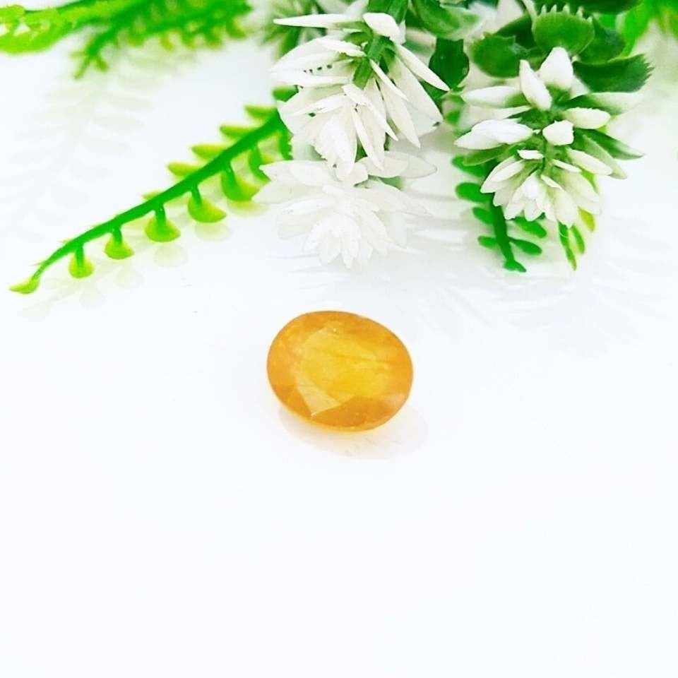 Sarı Safir Kabaşon Taş 13,20 crt