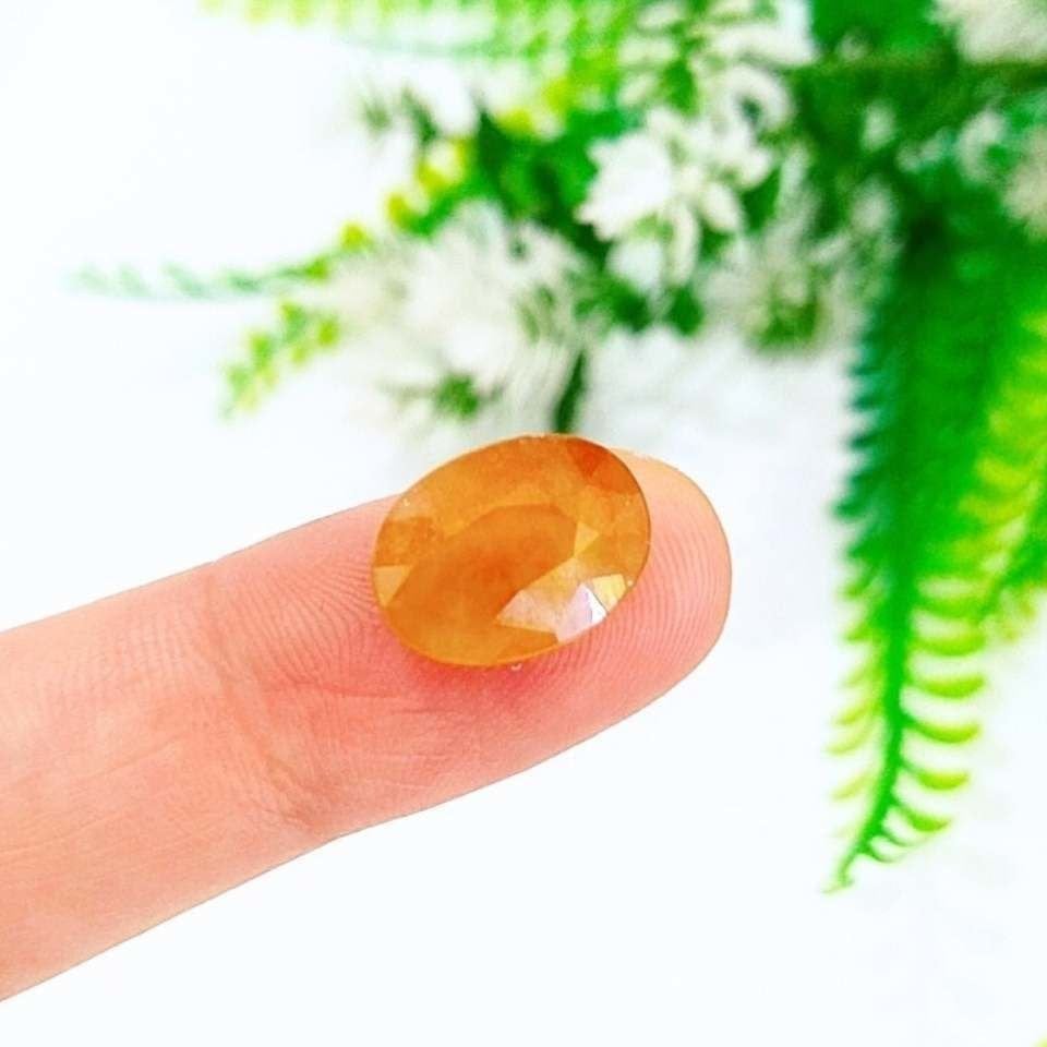 Sarı Safir Kabaşon Taş 9,20 crt