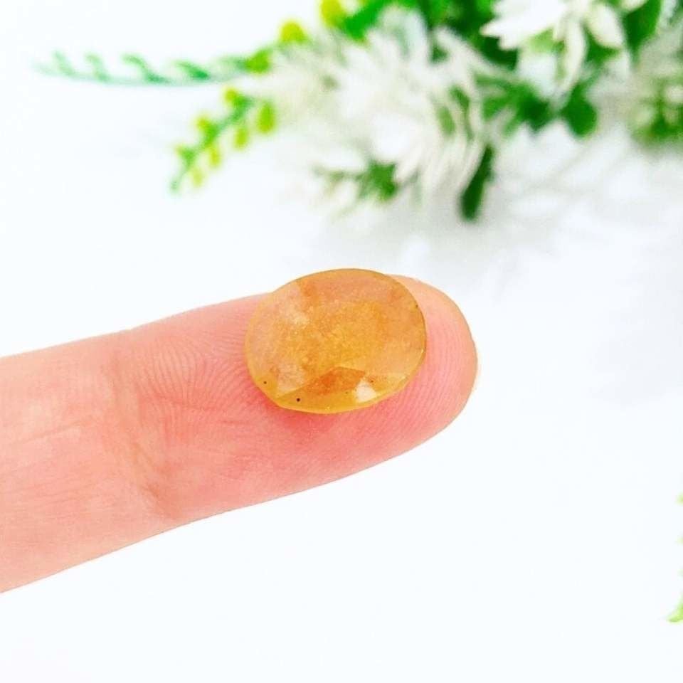 Sarı Safir Kabaşon Taş 6,20 crt