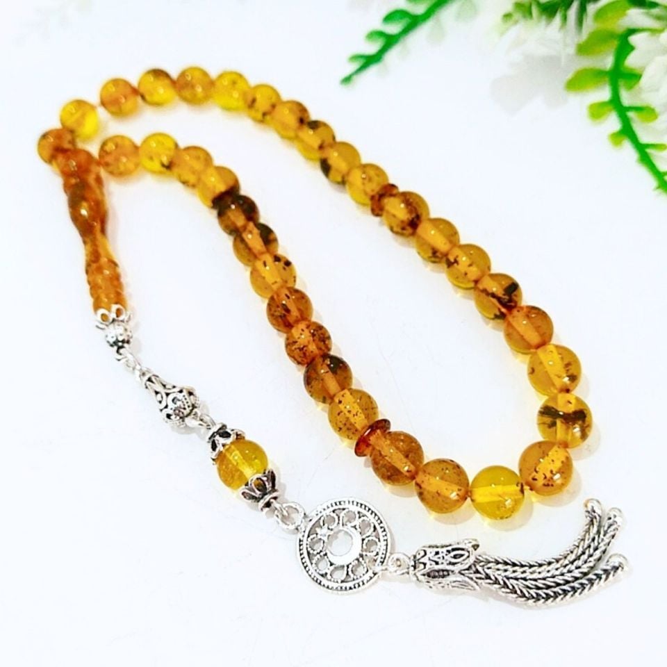 Damla Kehribar Tesbih 00426