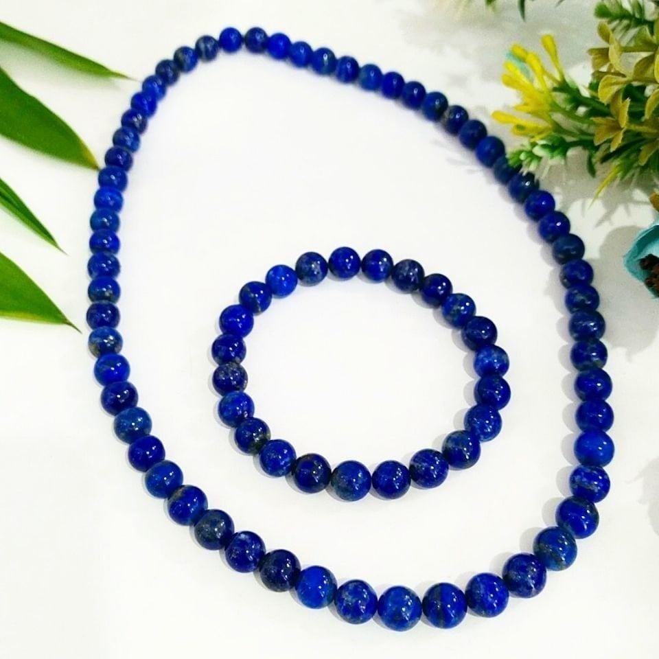 Lapis Lazuli Kolye ve Bileklik Takım