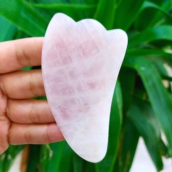 Pembe Kuvars Gua Sha Masaj Taşı